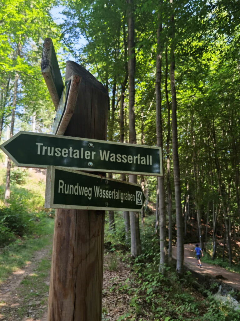 Trusetaler Wasserfall Wanderung